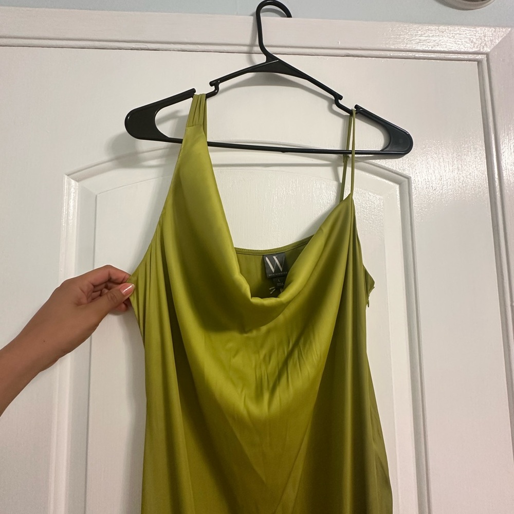 Worthington Silky Green Evening Dress - Picture 4 of 7